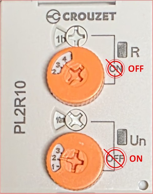 Orange wheel Crouzet relay timer